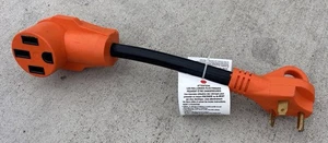 30 Amp Male to 50 Amp Female Dogbone Adapter RV Camper Electrical Converter Cord - Bild 1 von 4