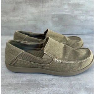 Crocs Para Hombres Mocasines Sin Cordones Informales Lona Zapatos Cómodos Talla 8 - Imagen 1 de 8