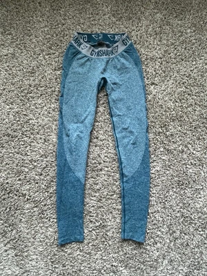 Leggings flexibles Gymshark para mujer verde azulado profundo/azul hielo tiro medio talla S Foto 1 de 4