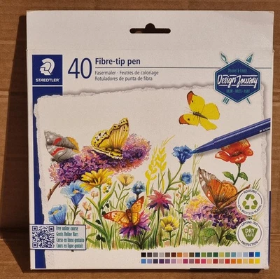 Paquete de 40 bolígrafos para colorear punta de fibra STAEDTLER - 323 C40-C - colores surtidos Foto 1 de 4