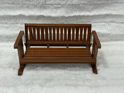 Vintage Dollhouse Wooden Swinging Settee Swing - Image 1 of 4