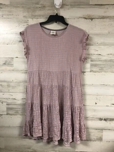 Knox Rose hauchdünnes Midi Kleid Medium Seitentaschen Reise Sommer Stufen Struktur Relaxed - Bild 1 von 10
