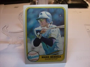 1981 Fleer Baseball    #613 - Mario Mendoza - Seattle Mariners  81-108.1 - Picture 1 of 2