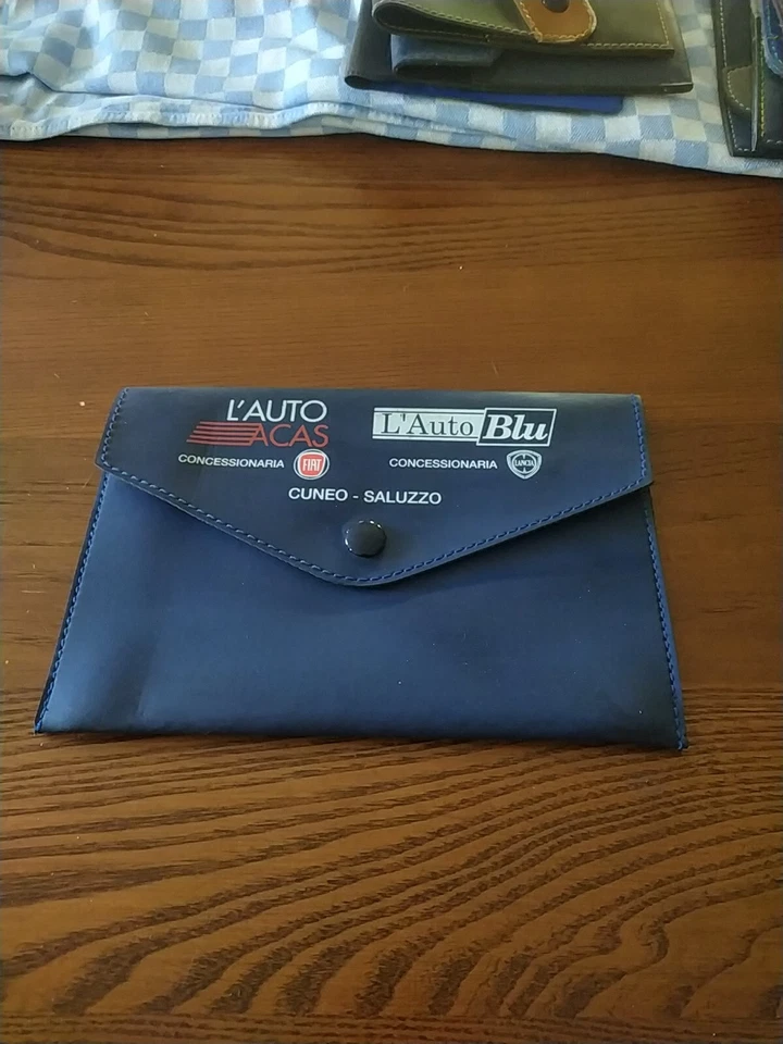 PORTA DOCUMENTI Auto FIAT Lancia Concessionaria Portadocumenti  Finta Pelle - Immagine 1 di 1