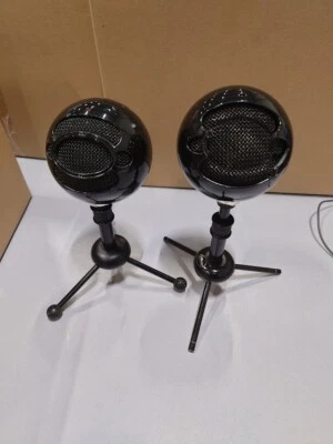 Paket Mit 2 Blauen Snowball Mikrofonen - Gebraucht, Funktioniert - Bild 1 von 4