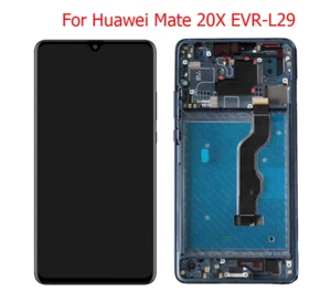 Para Huawei Mate 20 X EVR-L29, EVR-AL00 Pantalla LCD Marco Digitalizador Táctil - Imagen 1 de 4