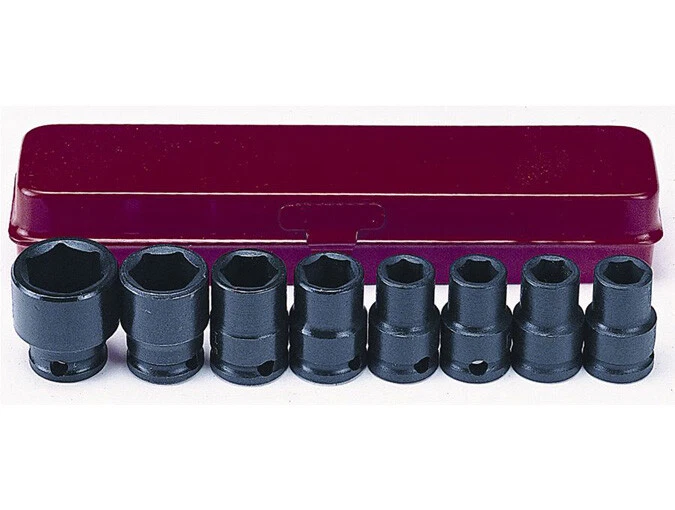 SHORT IMPACT SOCKETS 3/8 BOX OF 8 IMPACT SOCKETS - Image 1 of 1