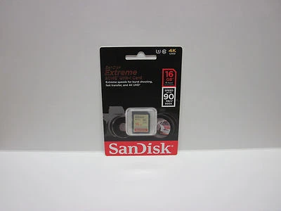Sandisk 16G extreme C10 Ultra HD SD card for Panasonic Lumix LX7 LF1W TS5 ZS30 - Image 1 of 3