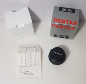 Pentax SMC-M 50mm F2 Lens w/ Caps, Box & Paperwork – Vintage Asahi Japan - Picture 1 of 9