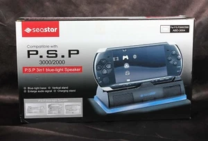 Seastar Vintage PSP Blue-Light Speaker Charging Stand for PSP 2000 - Picture 1 of 6