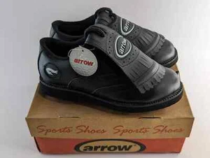 Arrow Golf Shoes Spikes Studs Black - Size UK 4 - Picture 1 of 5