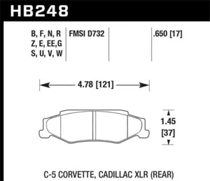 Hawk Performance HB248D.650 ER-1 Disc Brake Pad - Picture 1 of 2