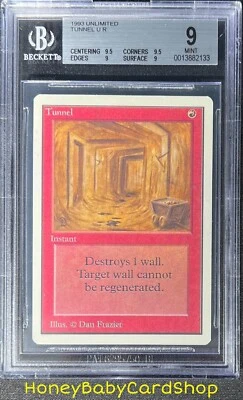 MTG Unlimited Edition 1993 Tunnel BGS 9.0Q++ (Quad++) MINT Old School 93/94 - Image 1 of 4