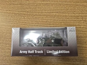 US ARMY HALF TRACK I:48 SCALE DIECAST! O GAUGE Flat Car Load - Picture 1 of 4