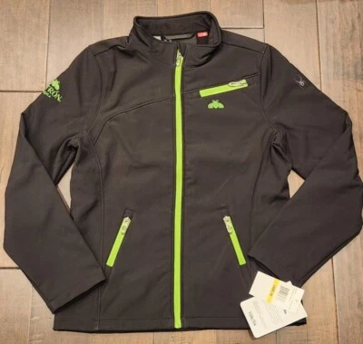 Chaqueta resistente al agua Spyder Patron Tequila negra y verde neón para mujer - mediana Foto 1 de 4