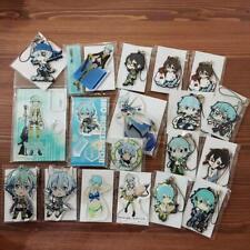 Sword Art Online SAO item lot of 19 Sinon Acrylic stand Rubber strap Various