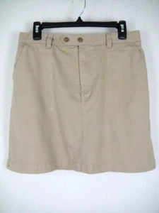 Lands End Size 8 Khaki Cotton Twill Skort - Picture 1 of 4