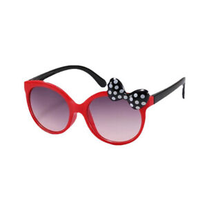 Adorable Color Block With Bow Decor Large Frame Sunglasses Teens Boys Girls _co
