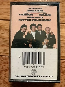 Isaac Stern 60th Anniv. Zukerman Perlman Mahta NY Philharmonic TESTED Cassette - Picture 1 of 6