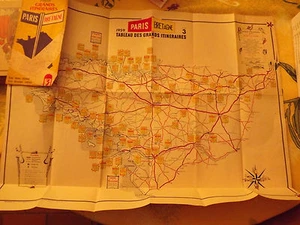 Grands itineraires paris bretagne 1959 Carte N°3 - Picture 1 of 1