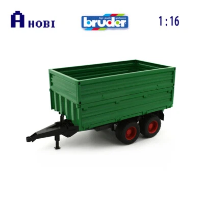Bruder 1:16 Scale Tandem Axle Tipping Trailer With Removable Top Model Toy - Image 1 of 2