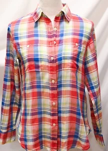 NEW women's Ralph Lauren Plaid 100% Cotton Shirt Size Small NWOT - Picture 1 of 4