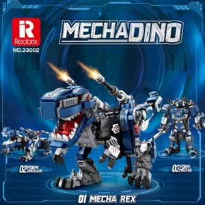 TRANSFORMER MECHA DINO REX 940 PIECES FULLY MOTORISED WITH BOX UK STOCK - Picture 1 of 1