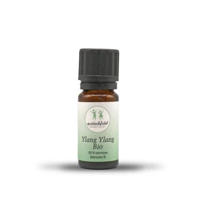 QUIETSCHFIDEL GESUNDHEIT UND MEHR GMBH Ylang Ylang Öl Bio Ätherische Öle naturrein 10 ml (Glasflasche) sinnlich süßlich