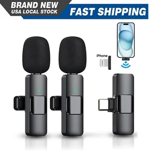 Lavalier Microphone Wireless Audio Video Recording Mini Mic For Android/iPhone - Bild 1 von 20