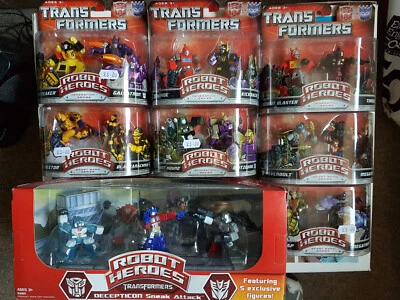 Transformers Robot Heroes - X14 Sets, G1, Beast Wars, Beast Machines - SEALED - Image 1 of 4
