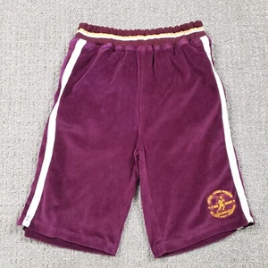 Vintage 90s FUBU Shorts Youth Large Red Velour 10" Baggy 1992 All City Champions - Picture 1 of 9