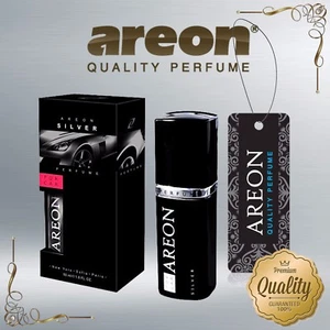 Areon Luxus Auto Parfüm langlebiger Lufterfrischer TOP QUALITÄT - SILBER 50ml NEU - Bild 1 von 6