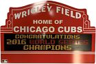 Cubs 2016 World Series Champions Marquee Sign