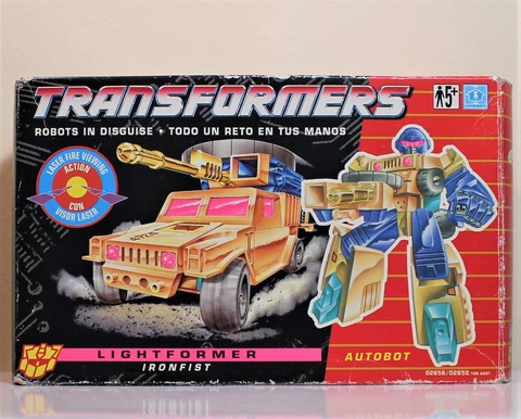 Transformers G1 / G2 Lightformer IRONFIST, Europe Excl - Opened/Complete (1993) Cover