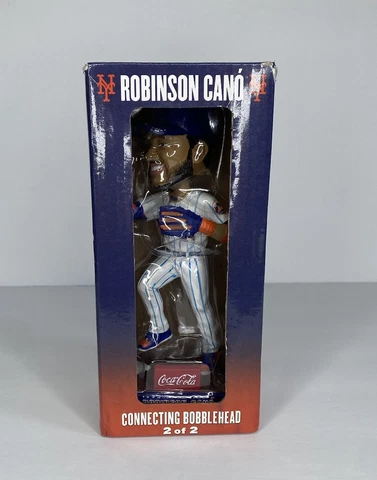 Robinson Cano Connecting Bobblehead Coca Cola New York Mets 2020 New In Box Cover