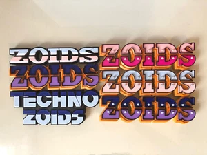 Zoids Logo Display Text Stand Techno Mechanical Animal Anime Chaotic Century Neo - Picture 1 of 11