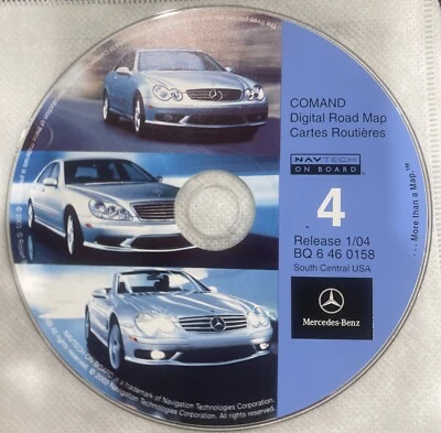 2001 2002 2003 Mercedes S600 S500 S430 S55 Navigation CD Map Cover South Central - Image 1 of 2