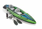 Intex Challenger K2 Inflatable Kayak 68306EP  2-Pers Open Design Oars Seats Pump
