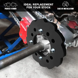 BLK Aluminum Sprocket Guard Cover For Honda TRX250R TRX450R TRX400X TRX300 EX - Picture 1 of 8