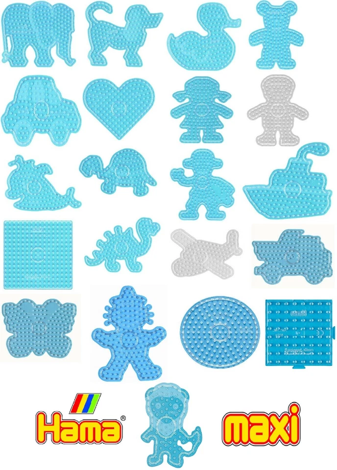 HAMA - STIFTPLATTEN FÜR MAXI BÜGELPERLEN 10 mm - VERSCHIEDENE MOTIVE # NEU OVP - Bild 1 von 1