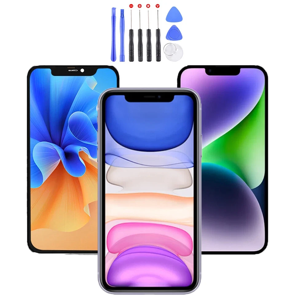 For iPhone 7 8 X XR XS 11 12 Mini Plus Pro Max Screen Replacement LCD Assembly - Image 1 of 1