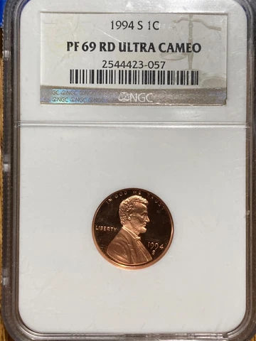1994 S 1C Lincoln Cent Proof NGC PF69 RD Ultra Cameo Cover
