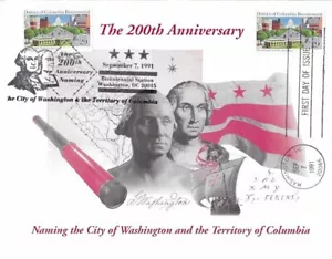 Estampilla del Bicentenario #2561 Programa FD 29c Dist of Columbia con 2FDC en Washington DC - Imagen 1 de 3