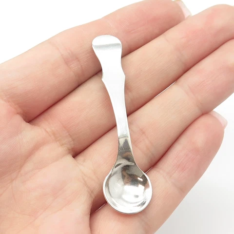 925 Sterling Silver Vintage Salt & Spices Spoon Cover