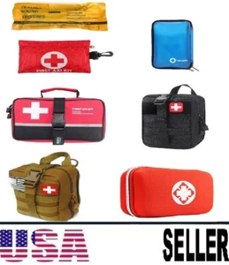 Kit de Primeros Auxilios Bolsa Exterior Portátil Viaje Medicina Estuche Emergencia Trauma Campamento - Imagen 1 de 61