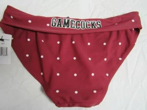 South Carolina Gamecocks Womens Small Screened Polka Dot Tankini Bottom C1 98 - Picture 1 of 4