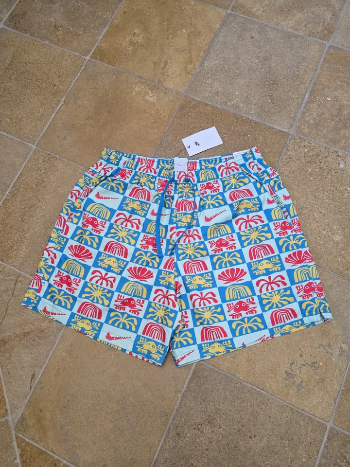 Nike Sportswear Woven Flow Shorts Size Small DR9845-392 Multi-Color Lined