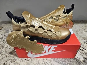 New Nike Air More Money $ Metallic Gold AJ2998 700 Mens Size 10.5 - Picture 1 of 9
