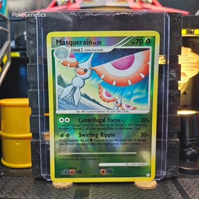 Masquerain Mysterious Treasures Reverse Holo Pokémon TCG 55/123 Diamond & Pearl - Image 1 of 4