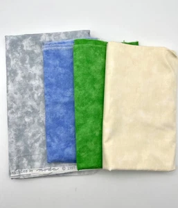 MARBLES By Moda 1997 Marbled Texture Print Fabric - 4 Color Bundle 3.5 yds Total - Picture 1 of 5